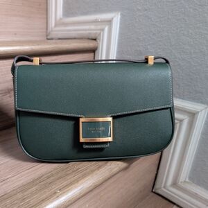 Kate Spade Green Leather Shoulder Bag